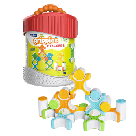 Grippies Stackers, set magnetic senzorial (16 piese) - imagine 7